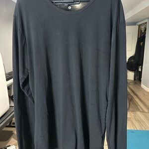 Elegant Black Long Sleeve Tee for Men